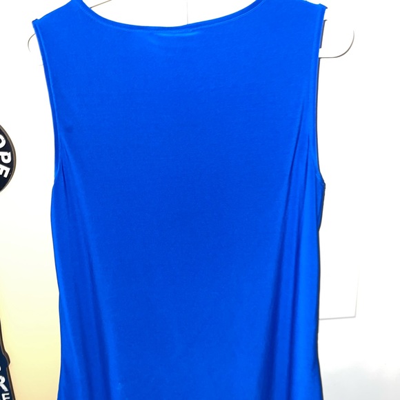 Beautiful Nina Leonard Sea Blue Sleeveless Tank top! - Picture 4 of 4